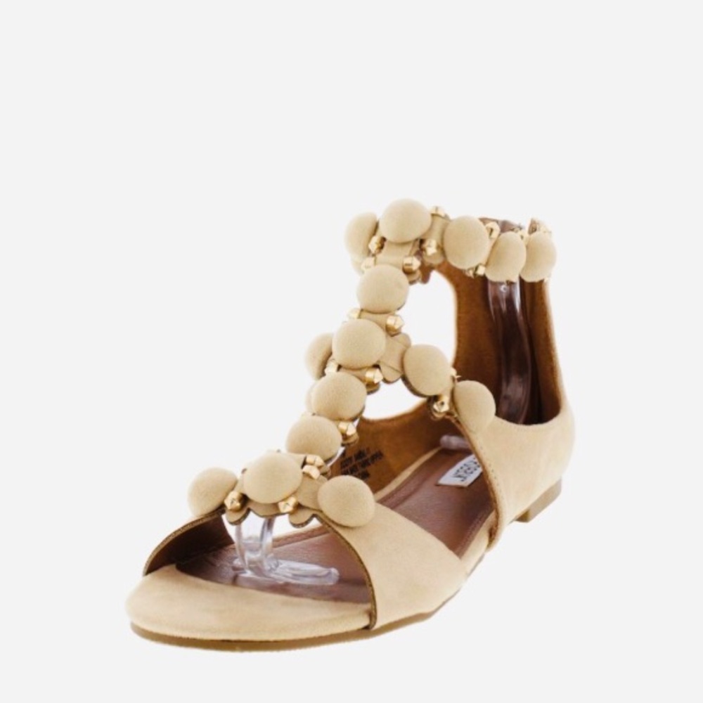 Nude Suede Sandals